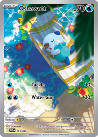 pokemon s v white flare oshawott 105 086 illustrator rare