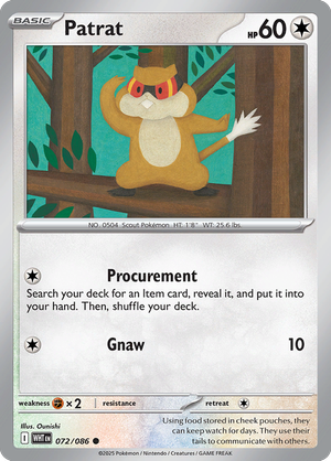 Patrat - 072-086 (Poke Ball)