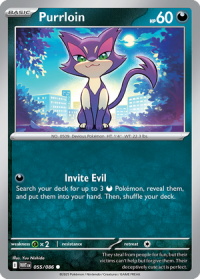 pokemon s v white flare purrloin 055 086