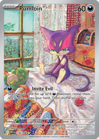 pokemon s v white flare purrloin 136 086 illustrator rare