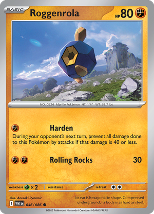 Roggenrola - 046-086 (Master Ball)