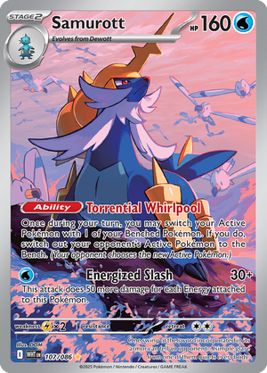 Samurott - 107-086 - Illustrator Rare