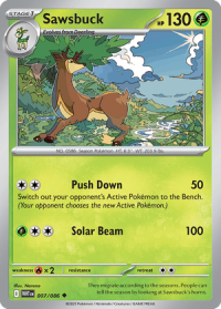 pokemon s v white flare sawsbuck 007 086 poke ball