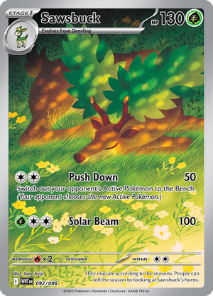 Sawsbuck - 092-086 - Illustrator Rare
