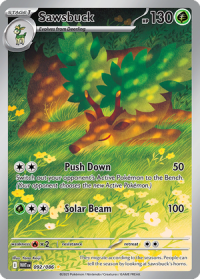 pokemon s v white flare sawsbuck 092 086 illustrator rare
