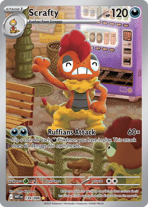 Scrafty - 139-086 - Illustrator Rare