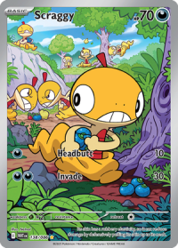 pokemon s v white flare scraggy 138 086 illustrator rare