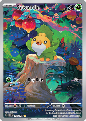 Sewaddle - 087-086 - Illustrator Rare