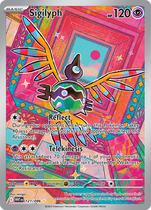 Sigilyph - 121-086 - Illustrator Rare