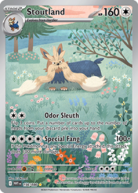 pokemon s v white flare stoutland 156 086 illustrator rare