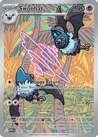 pokemon s v white flare swoobat 120 086 illustrator rare
