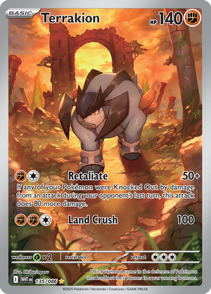 Terrakion - 135-086 - Illustrator Rare