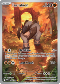 pokemon s v white flare terrakion 135 086 illustrator rare