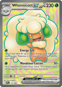 pokemon s v white flare whimsicott ex 157 086 full art
