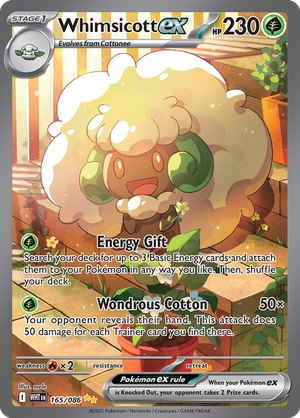 Whimsicott EX - 165-086 - Speciall Illustrator Rare