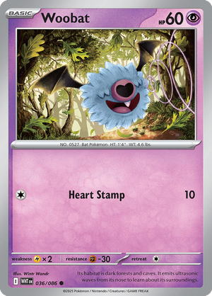 Woobat - 036-086 (Poke Ball)