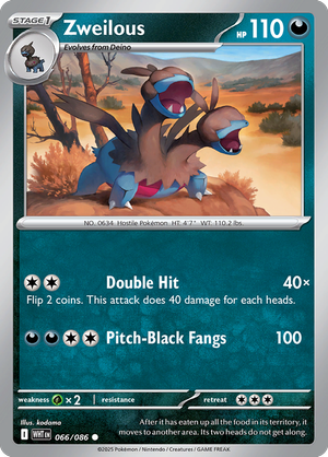 Zweilous - 066-086 (Poke Ball)