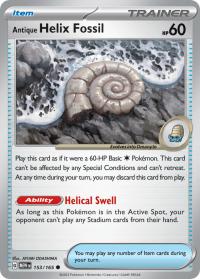 pokemon scarlet violet 151 antique helix fossil 153 165 rh