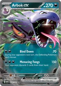 pokemon scarlet violet 151 arbok ex 024 165