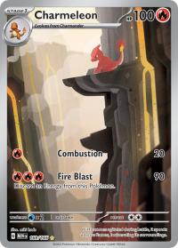 pokemon scarlet violet 151 charmeleon 169 165 illustration rare