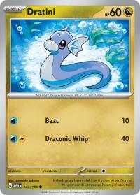 pokemon scarlet violet 151 dratini 147 165