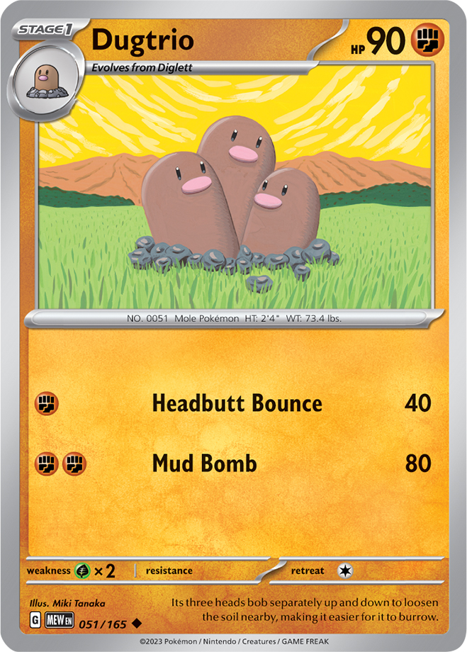 Dugtrio - 051-165 (RH)