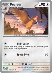 pokemon scarlet violet 151 fearow 022 165 rh