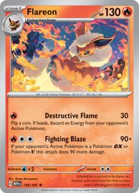 pokemon scarlet violet 151 flareon 136 165 rh