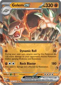 pokemon scarlet violet 151 golem ex 076 165