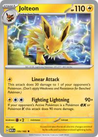 pokemon scarlet violet 151 jolteon 135 165 rh