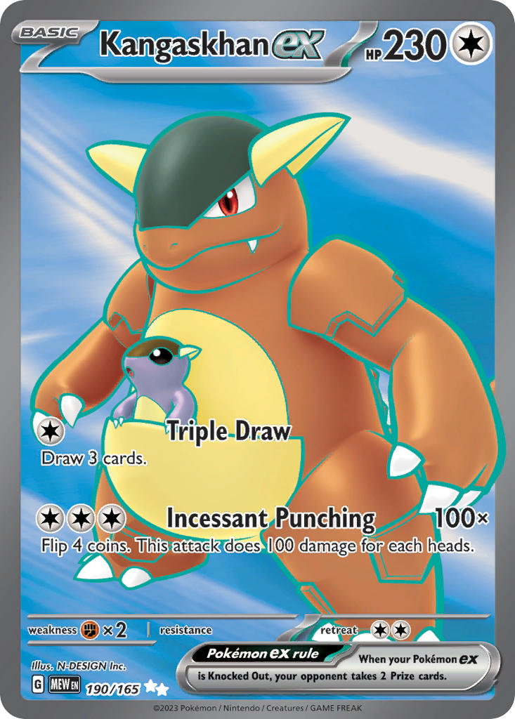 Kangaskhan EX - 190-165 - FULL ART