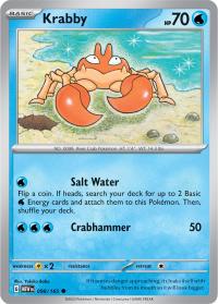 pokemon scarlet violet 151 krabby 098 165 rh