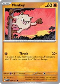pokemon scarlet violet 151 mankey 056 165 rh