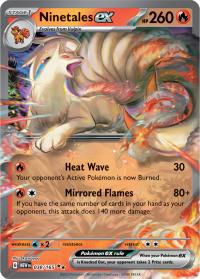 pokemon scarlet violet 151 ninetales ex 038 165