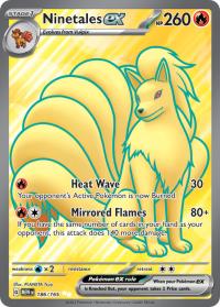 pokemon scarlet violet 151 ninetales ex 186 165 full art