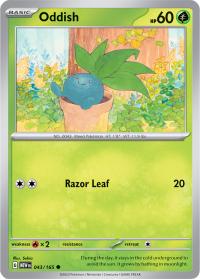 pokemon scarlet violet 151 oddish 043 165 rh