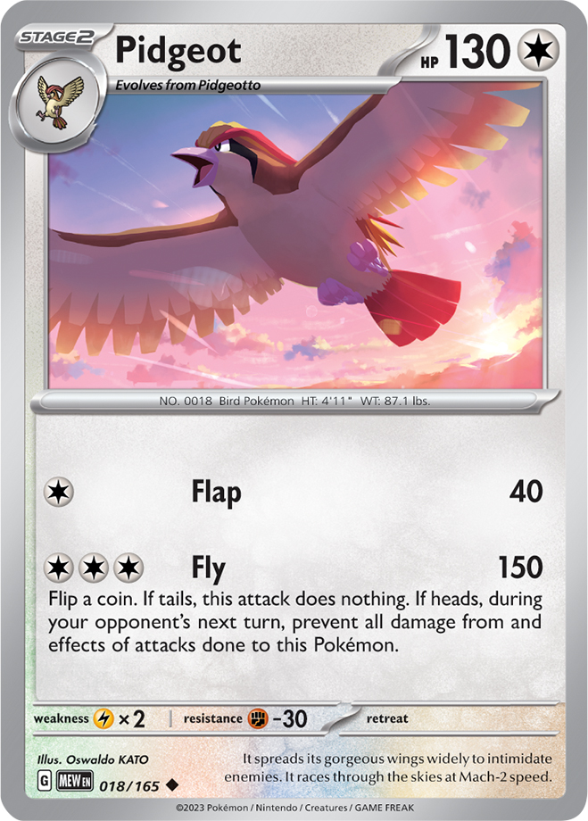 Pidgeot - 018-165 (RH)