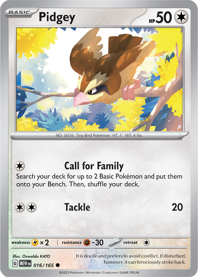 Pidgey - 016-165 (RH)