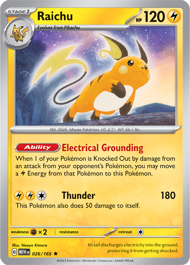 Raichu - 026-165 (RH)