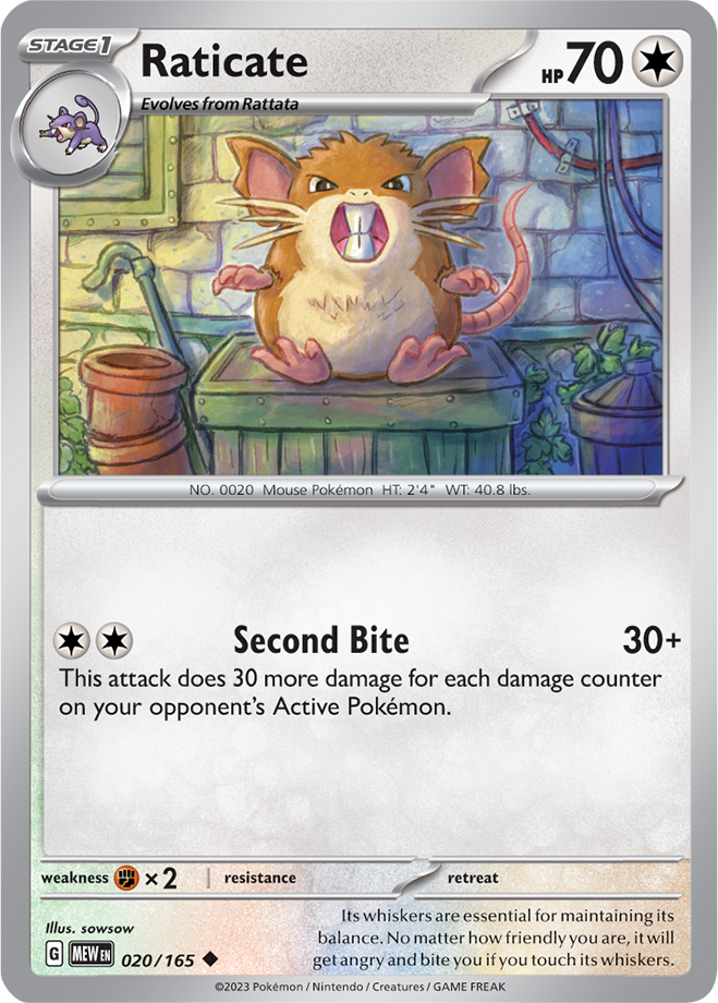 Raticate - 020-165 (RH)