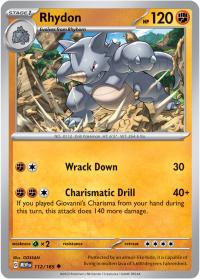 pokemon scarlet violet 151 rhydon 112 165 rh