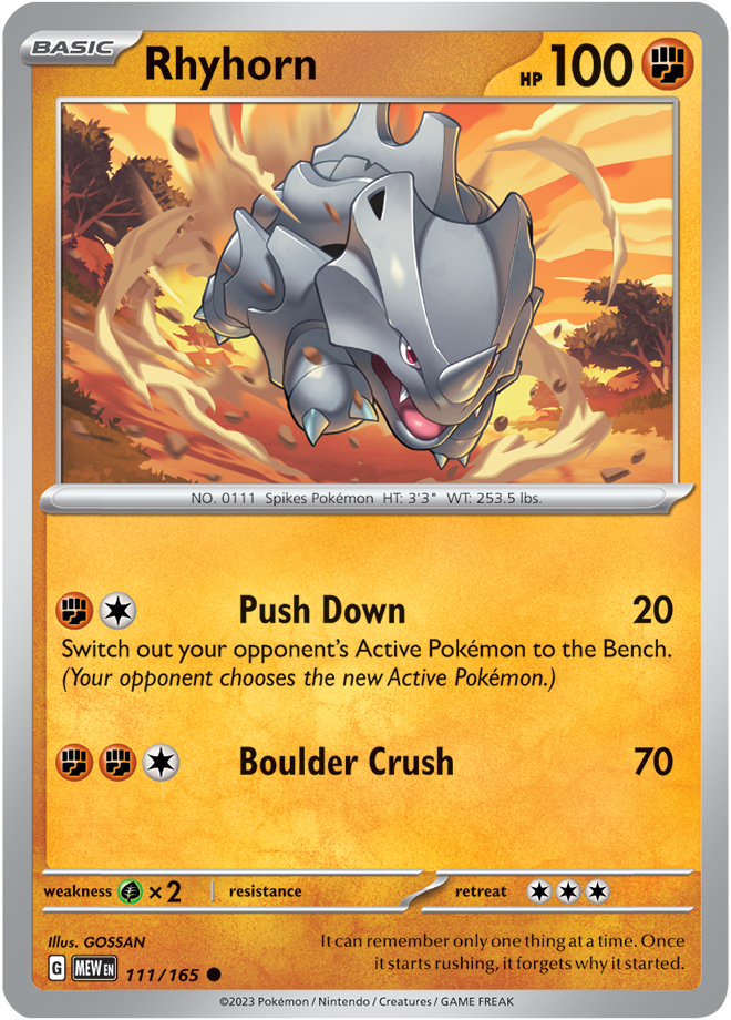 Rhyhorn - 111-165 (RH)