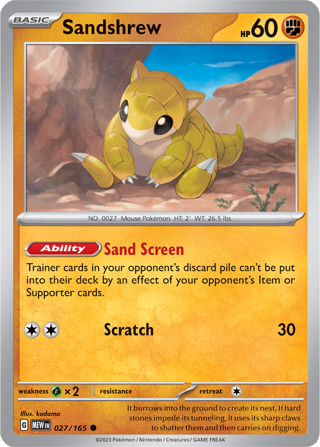 Sandshrew - 027-165 (RH)