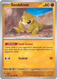 pokemon scarlet violet 151 sandshrew 027 165 rh