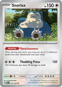 pokemon scarlet violet 151 snorlax 143 165 rh