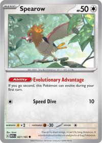 pokemon scarlet violet 151 spearow 021 165 rh