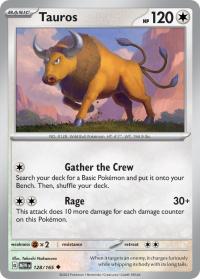 pokemon scarlet violet 151 tauros 128 165 rh