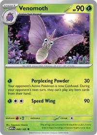 pokemon scarlet violet 151 venomoth 049 165