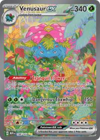 pokemon scarlet violet 151 venusaur ex 198 165 special illustration rare