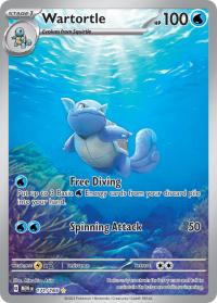 pokemon scarlet violet 151 wartortle 171 165 illustration rare